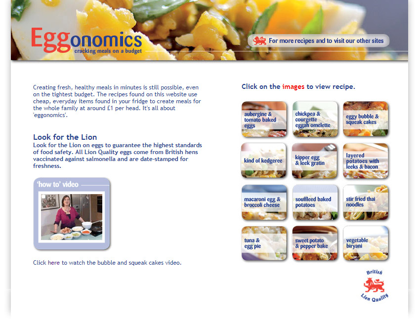 Eggonomics website