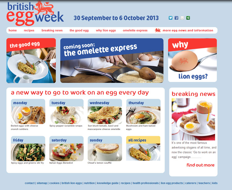Egg Week 2013 website