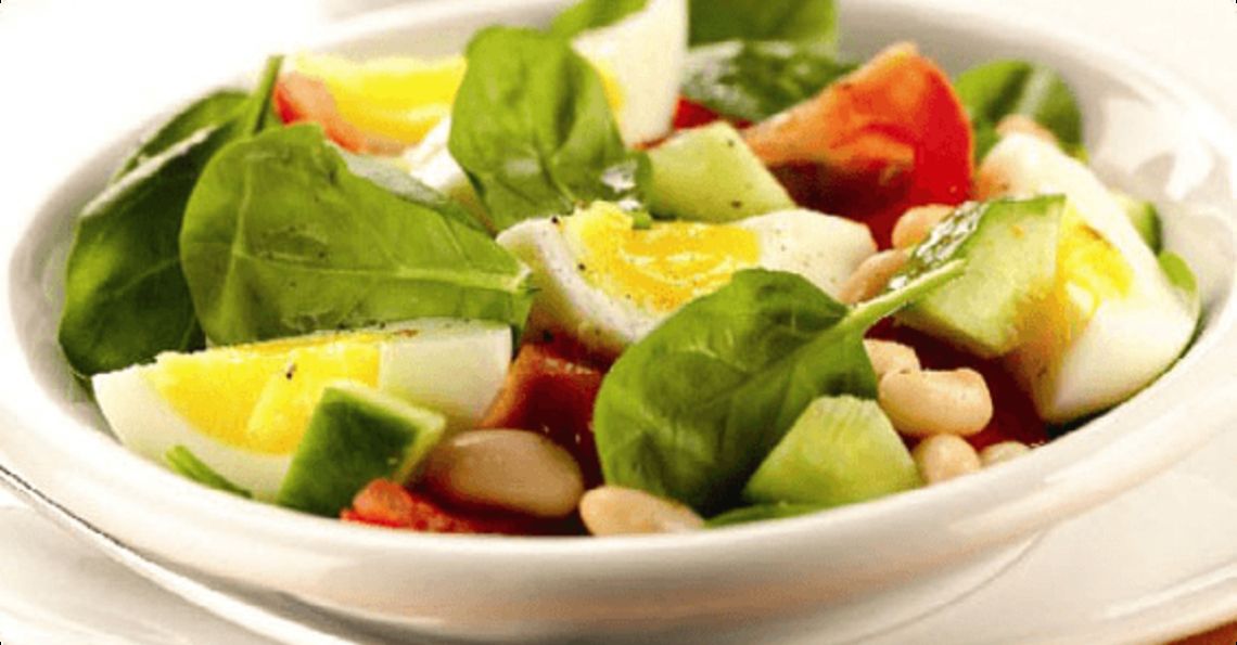 White bean and egg salad
