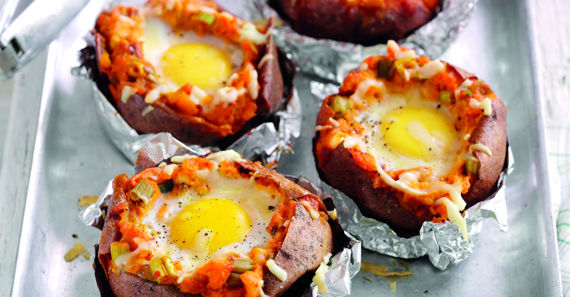 Spiced sweet potato and egg