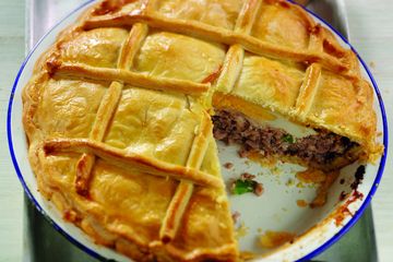 Sausage and egg pie